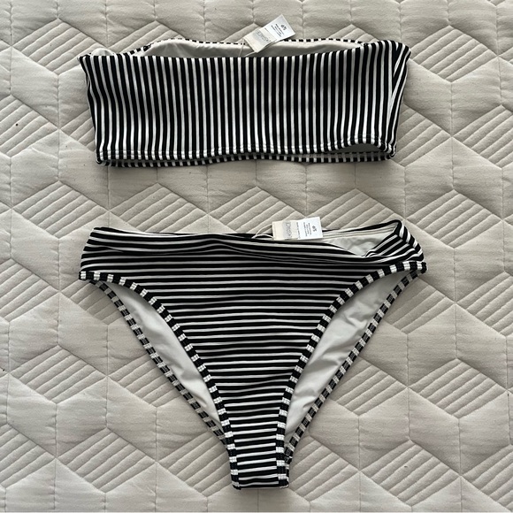 L Space Pierre ribbed striped high waisted bikini - Picture 4 of 4